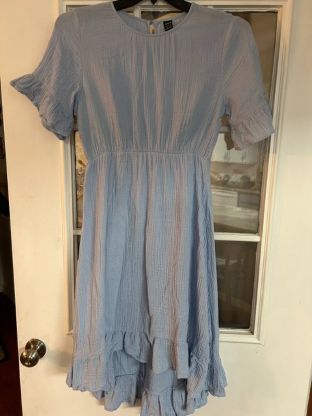 SHEIN Light Blue Gauze Dress, Size Medium